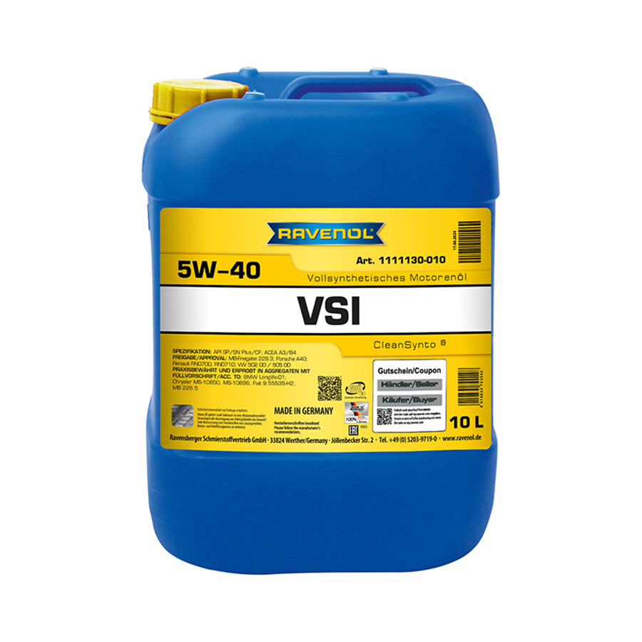 Моторное масло Ravenol VSI 5W-40, 10 л