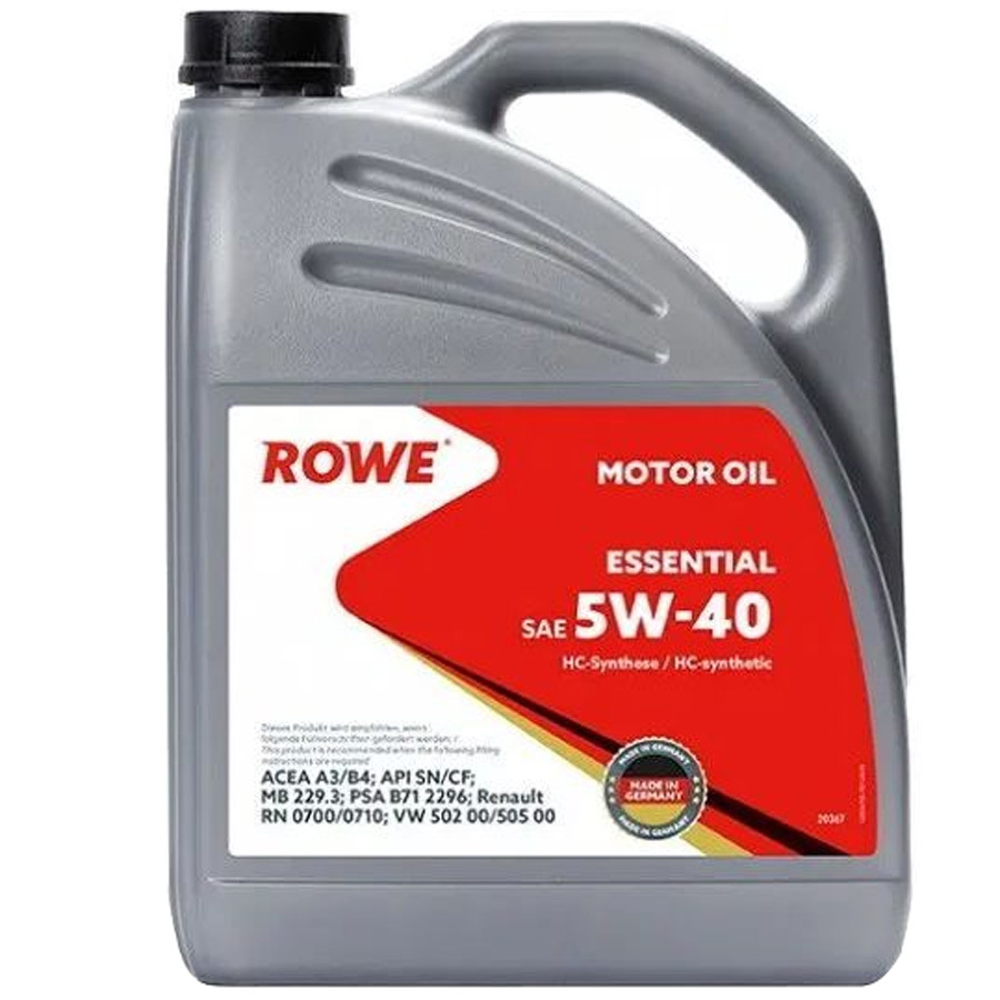цена ROWE Моторное масло ROWE Essential 5W-40, 4 л
