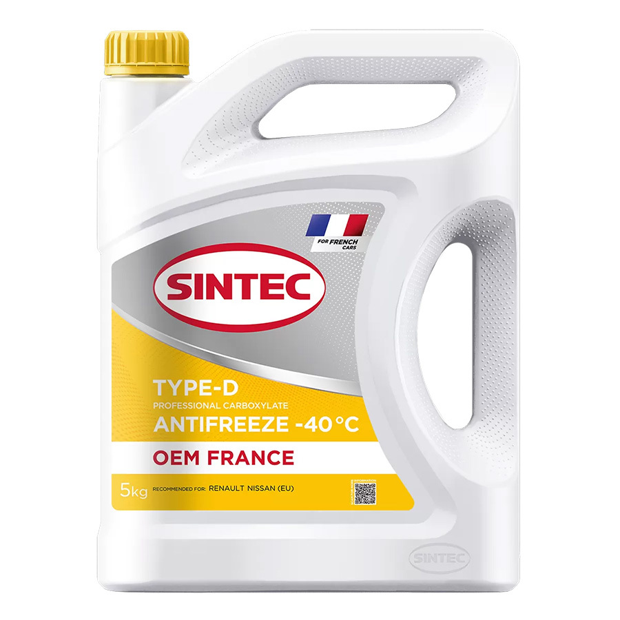 Sintec Антифриз  Sintec Желтый 5 л.