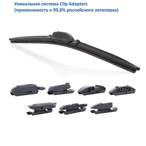 Щетка стеклоочистителя бескаркасная Goodyear Premium 580 мм/23" в Москве