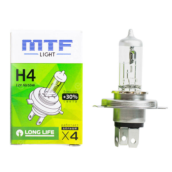 Лампа MTF Light Long Life - H4-55 Вт-3000К, 1 шт. в Нурлате