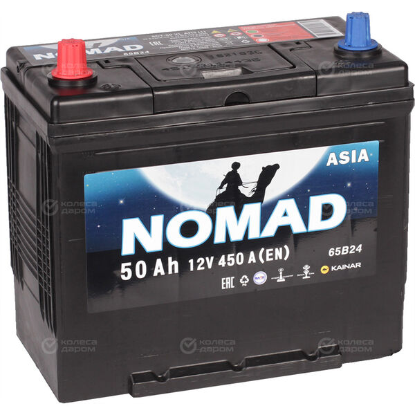 Автомобильный аккумулятор Nomad Asia 50 Ач прямая полярность B24R(уценка) в Ростове-на-Дону