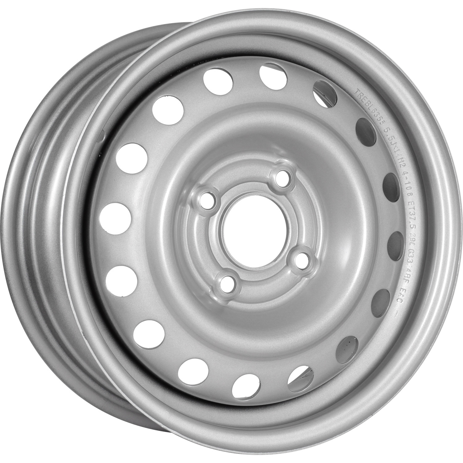 Колесный диск Trebl 6355 TREBL 5.5x14/4x108 D63.3 ET37.5 Silver