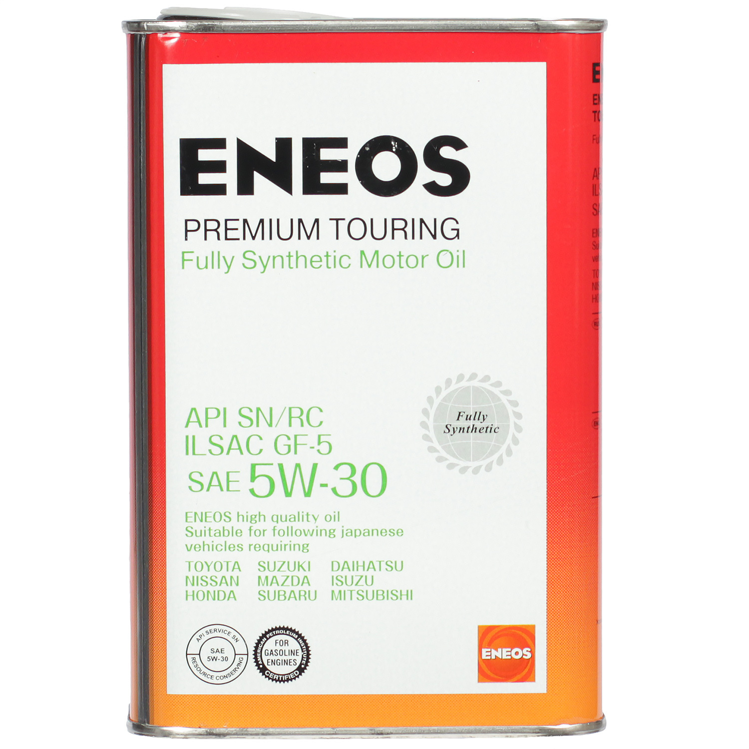 Eneos Моторное масло Eneos Premium TOURING SN 5W-30, 1 л eneos моторное масло eneos premium touring sn 5w 40 4 л