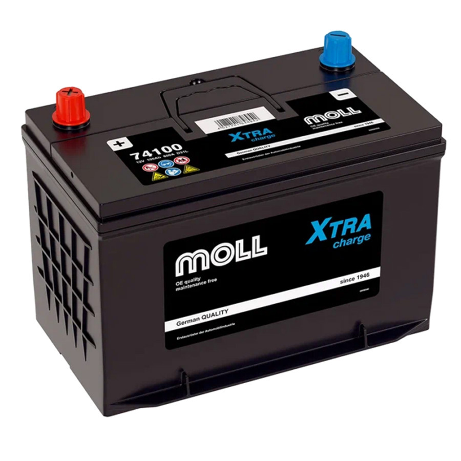Автомобильный аккумулятор MOLL Xtra Charge 100 Ач обратная полярность D31L