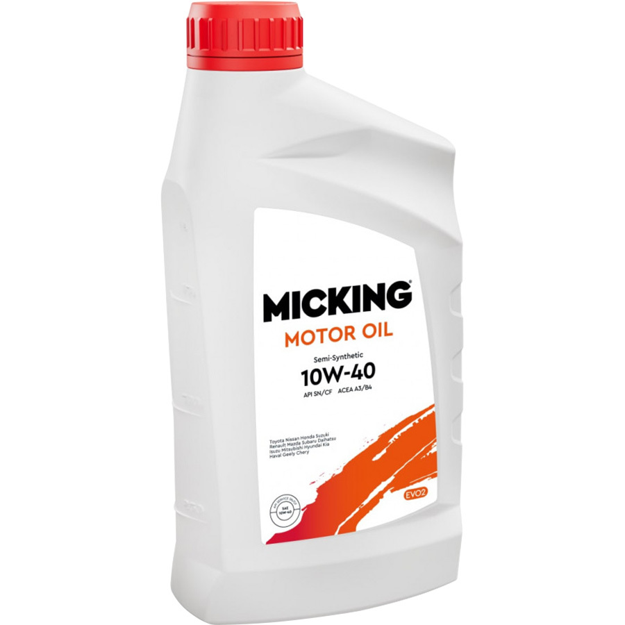 Micking Моторное масло Micking Evo2 10W-40, 1 л micking моторное масло micking evo2 5w 30 1 л