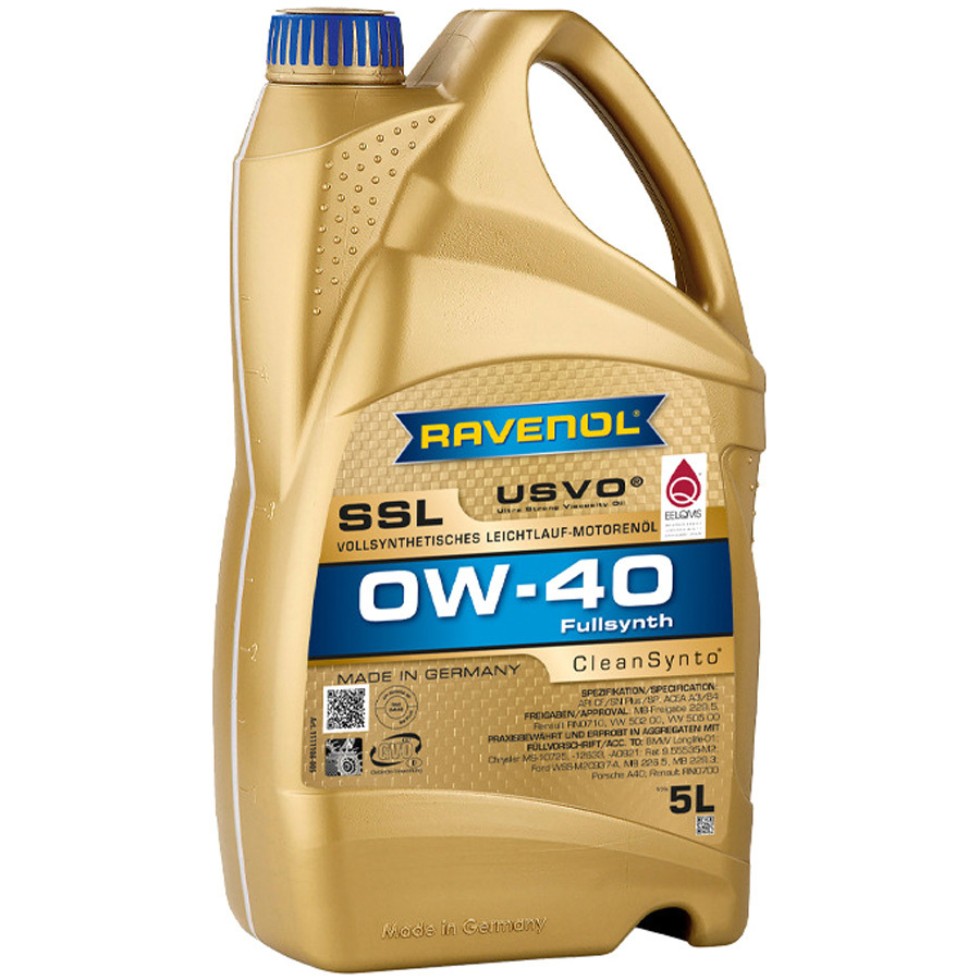 Моторное масло Ravenol Super Synthetik Oel SSL 0W-40, 5 л