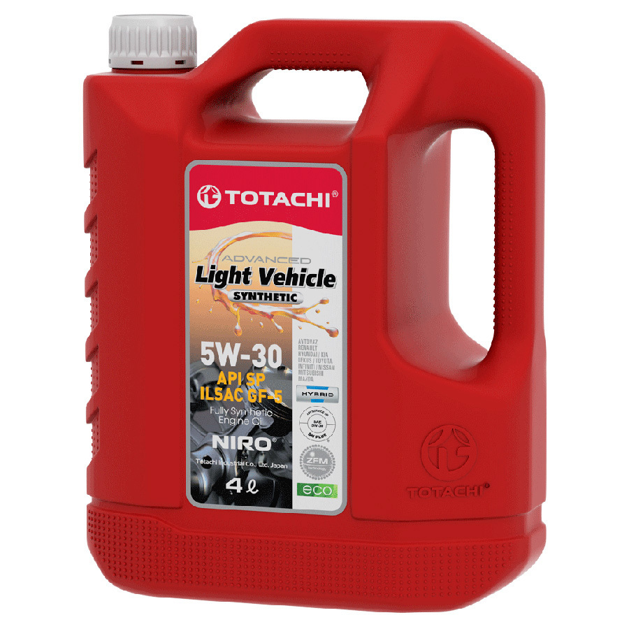Totachi Моторное масло Totachi NIRO LV Synthetic 5W-30, 4 л масло трансмиссионное totachi dento grand touring sn cf 5w 40 синтетическое 60 л