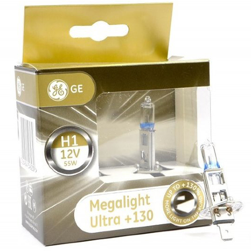 Автолампа Лампа General Electric Megalight Ultra - H1-60/55 Вт-3500К, 2 шт. 50310XNU Лампа General Electric Megalight Ultra - H1-60/55 Вт-3500К, 2 шт. - фото 1