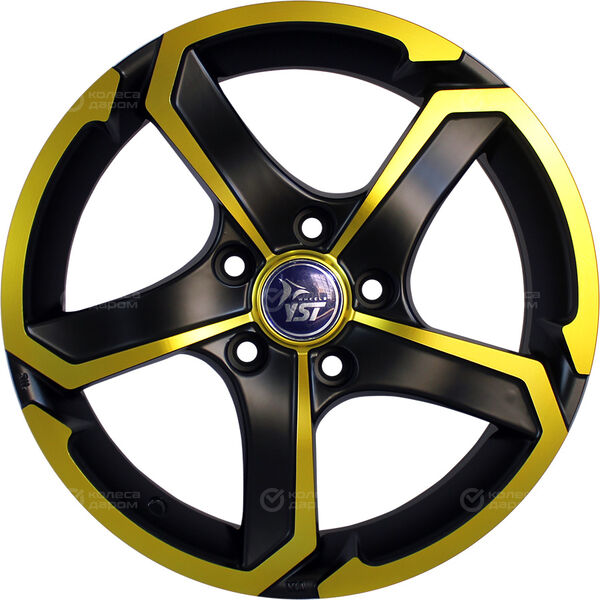 Колесный диск YST X-25  9.5xR20 5x112 ET56 DIA66.6 черный матовый + желтый в Лянторе