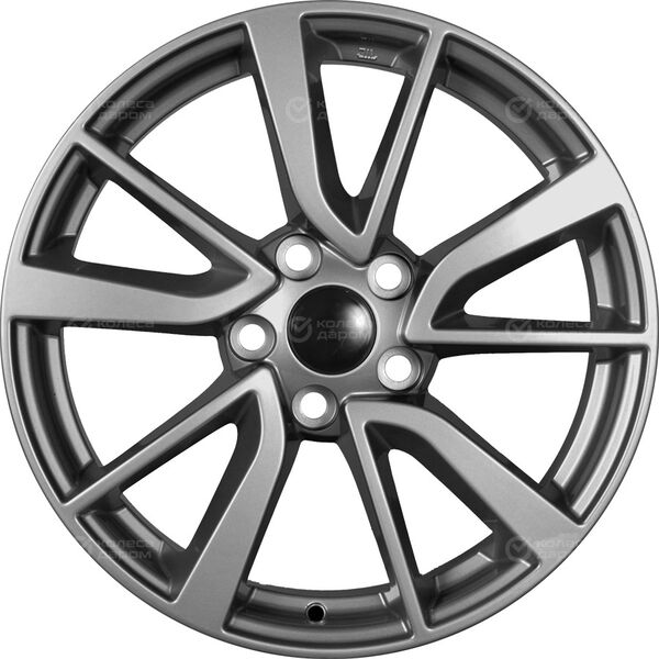 Колесный диск КиК Серия Реплика КС699 (ZV 17_ Audi A4)  7xR17 5x112 ET46 DIA66.6 темно-серый в Великих Луках