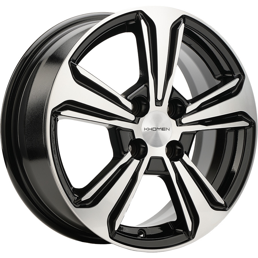 Колесный диск KHOMEN KHW1502 (15_Solaris II) 6x15/4x100 D54.1 ET46 Black_FP