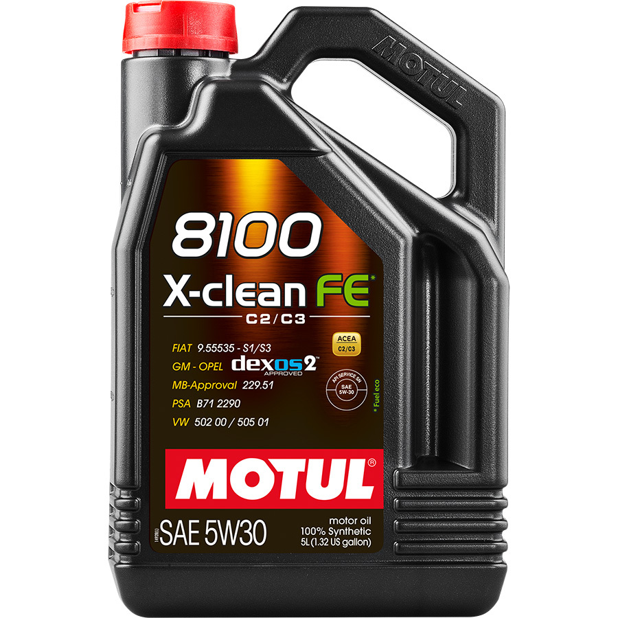 motul моторное масло motul 8100 x clean 5w 30 1 л Motul Моторное масло Motul 8100 X-clean EFE 5W-30, 5 л