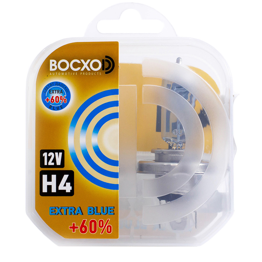 Автолампа BocxoD Лампа BocxoD Extra Blue+60 - H4-55 Вт, 2 шт.