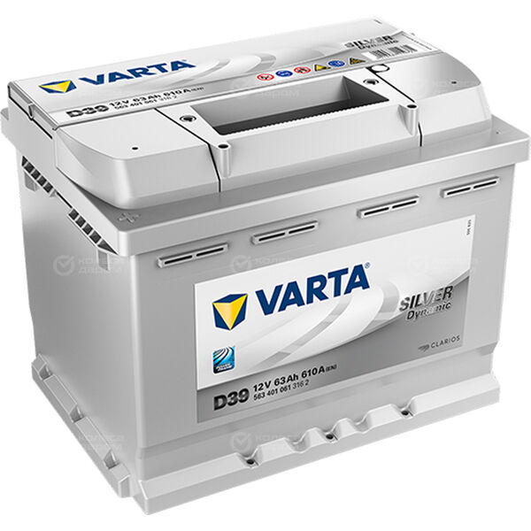 Автомобильный аккумулятор Varta Silver Dynamic D39 63 Ач прямая полярность L2 в Екатеринбурге