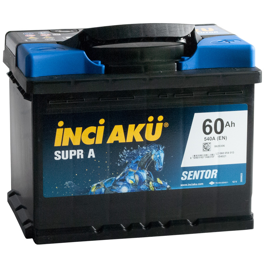 Inci Aku Автомобильный аккумулятор Inci Aku Supr A 60 Ач обратная полярность L2