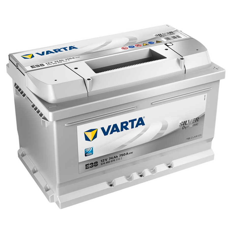 Varta Автомобильный аккумулятор Varta Silver Dn. 574 402 075 74 Ач обратная полярность LB3