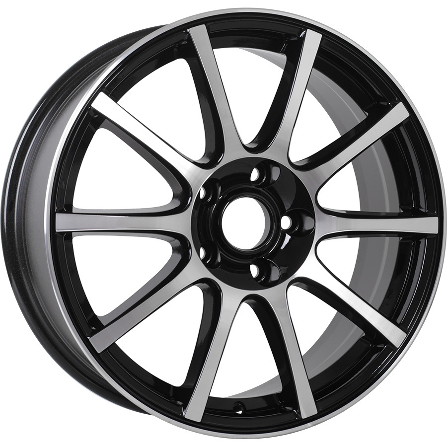 Колесный диск CR16 6x15/4x114.3 D66.1 ET40 BKF, цвет черный с полировкой 9320417 CR16 6x15/4x114.3 D66.1 ET40 BKF - фото 1