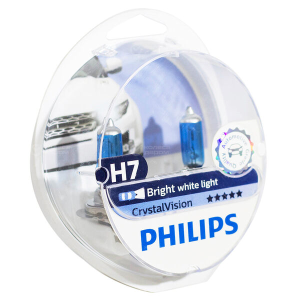 Лампа PHILIPS Crystal Vision - H7-55 Вт-4300К, 1 шт. в Москве