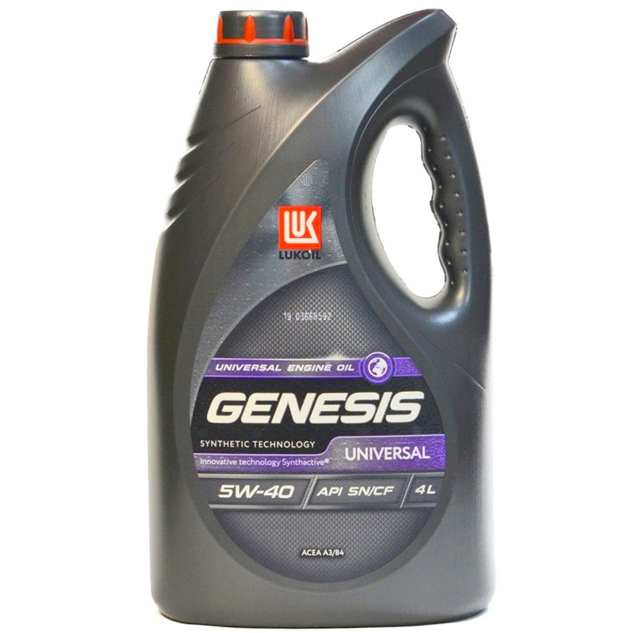 Моторное масло Lukoil Genesis Universal 5W-40, 4 л