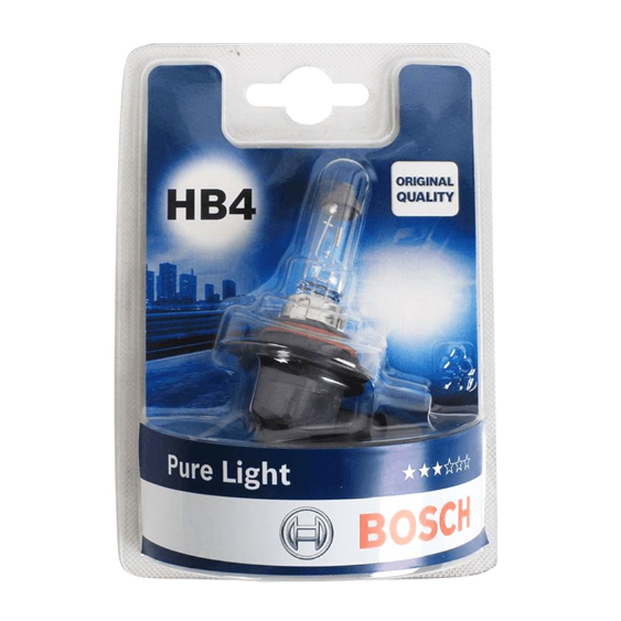 Автолампа Bosch Лампа Bosch Pure Light - HB4-51 Вт-3200К, 1 шт.