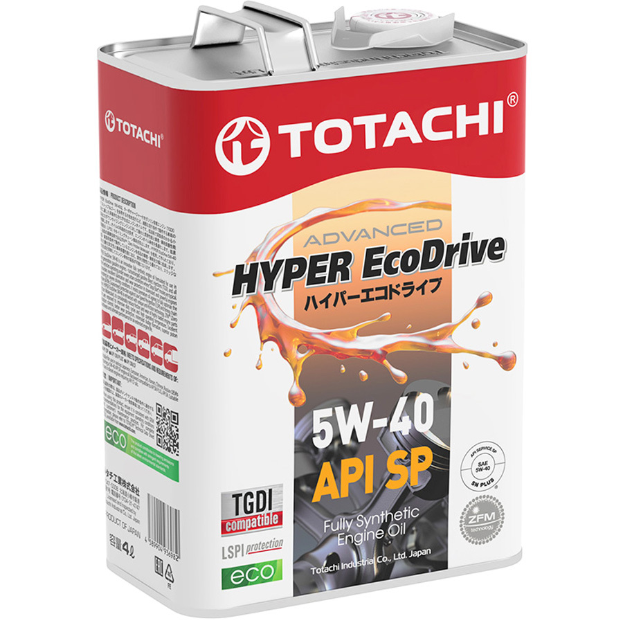 Totachi Моторное масло Totachi HYPER Ecodrive 5W-40, 4 л