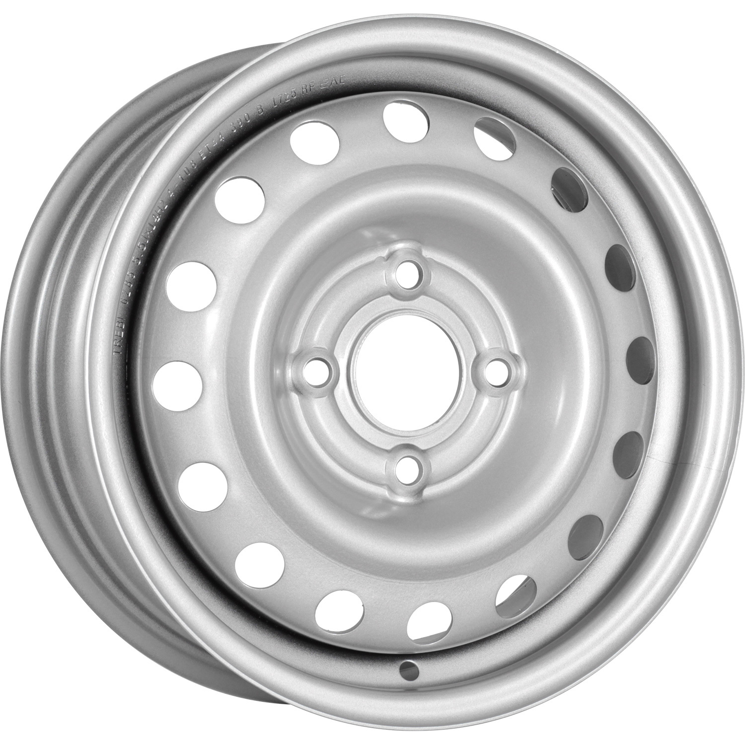 6285 TREBL 5.5x14/4x108 D63.3 ET44 Silver