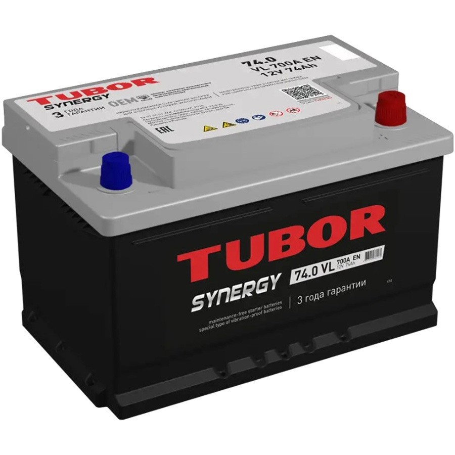 Автомобильный аккумулятор Tubor SYNERGY 74 Ач LB3