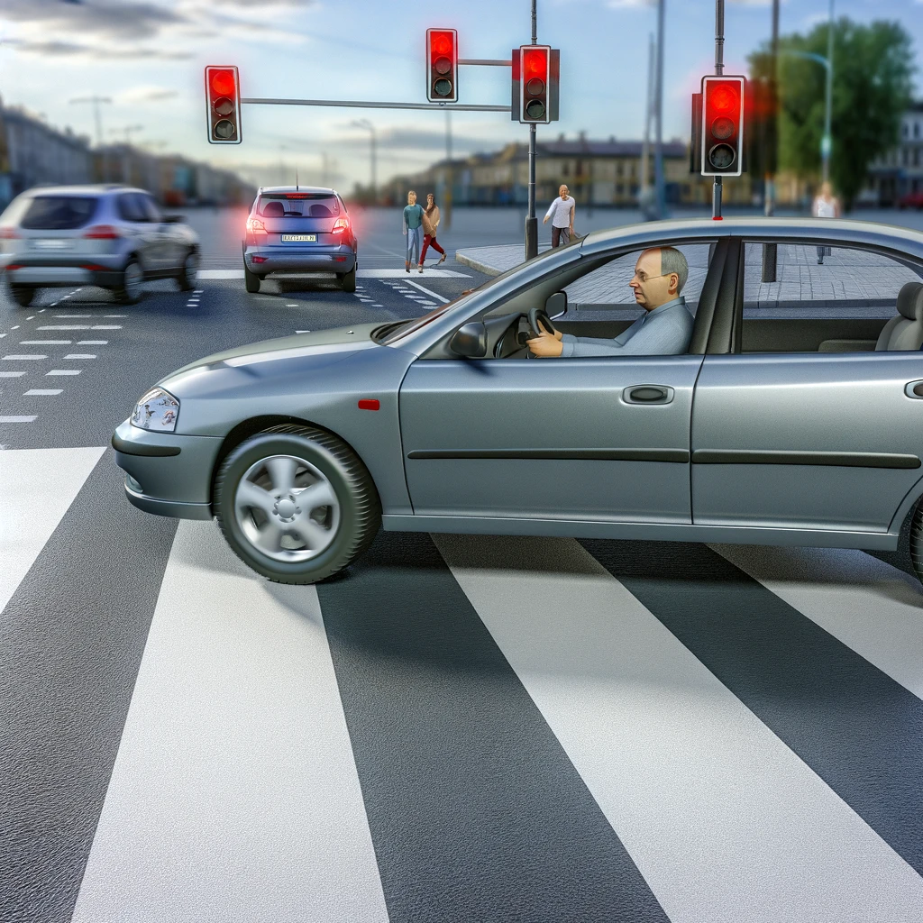 DALL·E-2024-04-24-14.36.43-Realistic-image-of-a-driver-running-a-red-light-at-an-intersection.png