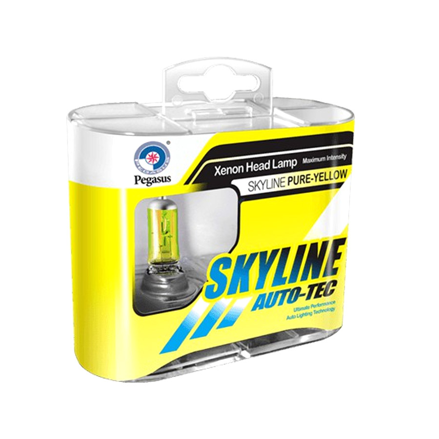Автолампа SkyLine Лампа SkyLine Solar Yellow - H11-55 Вт-2800К, 2 шт.
