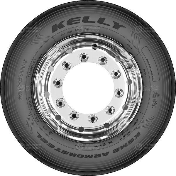 Грузовая шина Kelly Armorsteel KSM2 R22.5 295/80 154/149M TL   Рулевая 3PMSF в Великих Луках