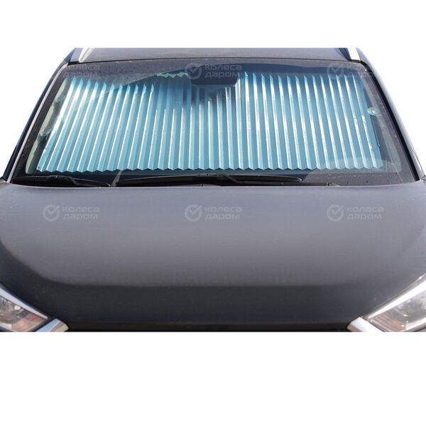 Шторка солнцезащитная на лобовое стекло AIRLINE 80см светоотражающая раздвижная в Заинске